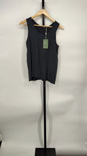 Quince Womens  Flowknit Breeze High-Neck Tank Top Cream M