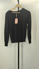 Quince Mens Mongolian Cashmere V-Neck Sweater Black Top M