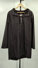 Quince Men's Weatherproof Long Rain Jacket Black Outerwear L