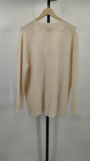 Quince Women's 100% Organic Cotton Cardigan Speckled Beige Outerwear Cream M