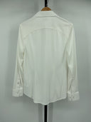 Quince Men's Commuter Stretch Pique Long Sleeve Button Down White Sleeved Top S