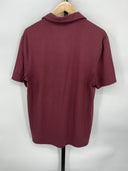 Quince Men's Flowknit Breeze Performance Polo Burgundy Sleeved Top M