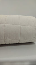 Quince Home European Linen Box Quilt Sand Bedding Twin