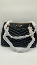 Michael Kors Women Md Chain Shoulder Tote Bag Black OS