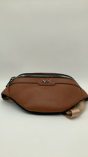 Michael Kors Men Varick Small Leather Belt Bag Brown OS