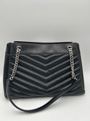 Michael Kors Women Md Chain Shoulder Tote Bag Black OS