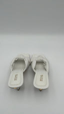 Michael Kors Womens Elena Leather Sandal White Shoes 6