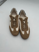 Michael Kors Womens Scotty Color-Block Sneaker Tan Shoes 9.5