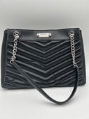 Michael Kors Women Md Chain Shoulder Tote Bag Black OS