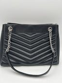 Michael Kors Women Md Chain Shoulder Tote Bag Black OS