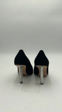 Michael Kors Women's Halle Suede Pump Black Shoes 7.5