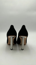 Michael Kors Womens Halle Suede Pump Black Shoes 9.5