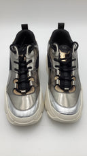 Michael Kors Men Sneaker Shoes Silver 9