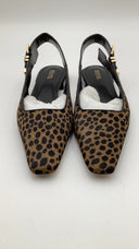 Micheal Kors Darrington Cheetah Print Calf Hair Flat Brown 9.5