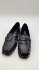 Michael Kors Women's Carlson Leather Loafer Black Shoes 6