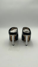 Michael Kors Women's Halle Leather Mule Pump Black Shoes 7