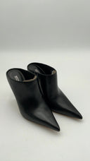 Michael Kors Women's Halle Leather Mule Pump Black Shoes 6.5