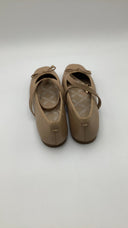 Michael Kors Women's Collette Leather Ballet Flat Camel Shoes Tan 7