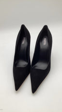 Michael Kors Women's Halle Suede Pump Black Shoes 9.5