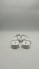 Michael Kors Women's Hannah Jelly T-Strap Sandal Optic White Shoes 9