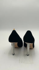 Michael Kors Women's Halle Suede Pump Black Shoes 7.5