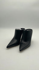 Michael Kors Women's Halle Leather Mule Pump Black Shoes 7