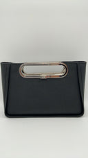 Michael Kors Women Chelsea Saffiano Leather Convertible Crossbody Bag Black OS