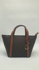 Michael Kors Women Pratt Small Signature Logo Tote Bag Brown OS