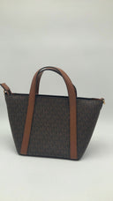 Michael Kors Women Pratt Small Signature Logo Tote Bag Brown OS