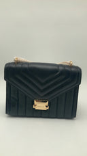 Michael Kors Women Whitney Medium Quilted Shoulder Bag Black OS
