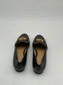 Michael Kors Women Rory Leather And Logo Loafer Shoes Brown 6.5