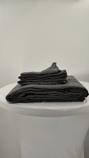 Quince Home European Linen Duvet Cover Set Nightfall Bedding Full/Queen