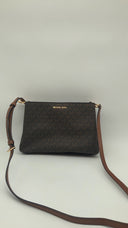 Michael Kors Women Md Trpl Cptmt Xbody Bag Brown OS