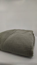 Quince Home Organic Airy Gauze Blanket Dried Sage Bedding King/Cal King