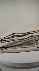 Quince Home European Linen Duvet Cover Set Sand Bedding Full/Queen