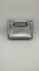 Michael Kors Women Chelsea Metallic Saffiano Leather Crossbody Bag Silver OS