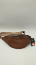Michael Kors Men Varick Small Leather Belt Bag Brown OS