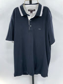 Michael Kors Men Greenwich Cotton Polo Shirt Blue S