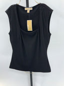 Michael Kors Women Sleeved Top Black M