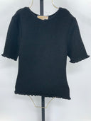 Michael Kors Womens Black Sleeved Top M