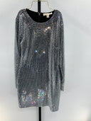 Michael Kors Womens Black Basic Sleeved Dress S