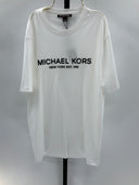 Michael Kors Womens Classic Logo Tee White Sleeved Top S