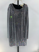 Michael Kors Womens Black Basic Sleeved Dress S