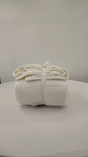 Quince Home European Linen Box Quilted Sham Set White Bedding Standard