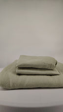 Quince European Linen Duvet Cover Set Sage Bedding Cal King