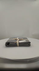 Quince Classic Organic Percale Duvet Cover Oxford Stripe Bedding Cal King