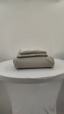 Quince Luxury Organic Sateen Duvet Cover Set Light Grey Bedding Cal King