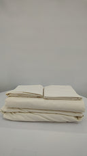 Quince Home Mongolian Cashmere Cotton Sheet Set Natural Bedding King