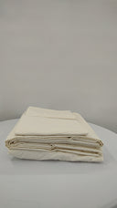 Quince Home Mongolian Cashmere Cotton Sheet Set Natural Bedding King