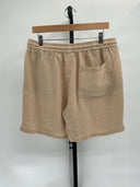 Quince Mens 100% European Linen Drawstring Beach Shorts Driftwood M